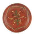 Southeastern Pennsylvania redware plate early 19th c