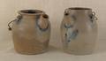 Two stoneware batter jugs