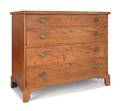 Pennsylvania Federal tiger maple chest of drawers