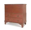 New England painted pine mule chest