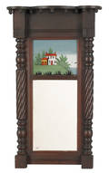 Sheraton mahogany mirror