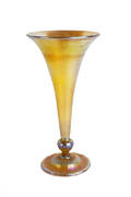 Large Tiffany iridescent Favrile trumpet vase