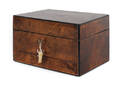 Burl veneer sewing box