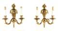 Pair of Bronze Louis XVI Style Wall Sconces