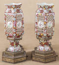 Pair of Chinese porcelain lanterns