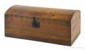 New England painted basswood dome lid trunk ca 1820