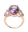Ladies 14k Gold Amethyst  Gemstone Ring