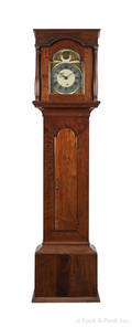 Pennsylvania Queen Anne walnut tall case clock ca 1760