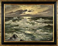 Continental oil on canvas coastal scene