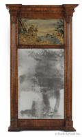 Late Federal tiger maple mirror ca 1815