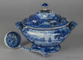 Historical blue Staffordshire lidded tureen