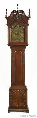 Lancaster Pennsylvania Chippendale walnut tall case clock ca 1775