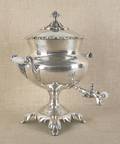 English silver plated hot water urn by WS Burton