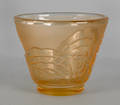 Muller Freres light amber art glass bowl