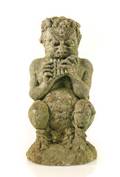 Cast Figural Garden Sculpture Pan Playing Pipes