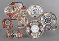 Nine pieces of Japanese Imari porcelain