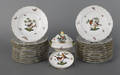Herend Rothschild bird pattern porcelain plates