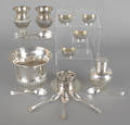 Group of English silver tablewares