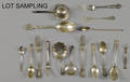 Miscellaneous group of sterling silver flatware and serving utensils