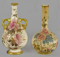 Two Bonn porcelain floral vases
