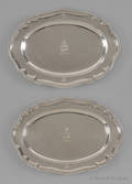 Pair of Georgian silver platters 17731774