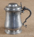 English pewter tankard late 18th c