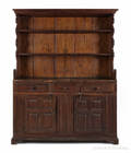 Pennsylvania poplar pewter cupboard ca 1770