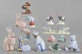 Collection of fifteen Herend animals
