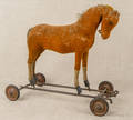 Mohair horse pull toy