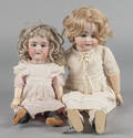 Two Armand Marseille bisque head dolls