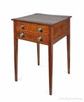 Pennsylvania Federal tiger maple twodrawer stand ca 1815