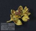 Tiffany  Co 18K gold articulated floral brooch