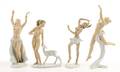 Group of 4 Schaubach Kunst Porcelain Figurines