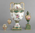 Sevres type porcelain urn