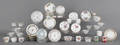 Miscellaneous group of porcelain cups and saucers