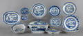 Collection of Chinese blue and white export porcelain