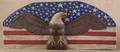 Contemporary carved and painted American eagle plaque