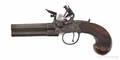 Oaks of London threebarrel flintlock pistol