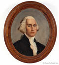 Oil on canvas portrait of George Washington