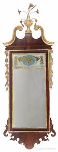 Federal style mahogany mirror