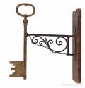 Large locksmith key trade sign late 19th c