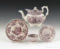 Purple transferware 19th c