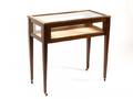 George III Style Mahogany Vitrine Display Table