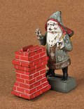 Cast iron  Santa Claus  mechanical bank manufactured by Shepard Hardware Co