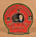 Cast iron  Picture Gallery  mechanical bank manufactured by Shepard Hardware Co