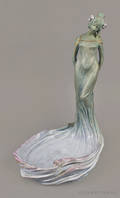 Austrian Art Nouveau porcelain figure of a woman