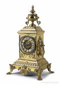 French brass mantel clock