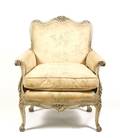 Louis XV Style Paint Decorated Bergere Chair