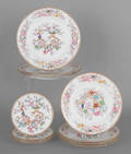 Eleven Mintons Chinoiserie pattern plates