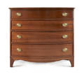 Stickley cherry bowfront chest of drawers